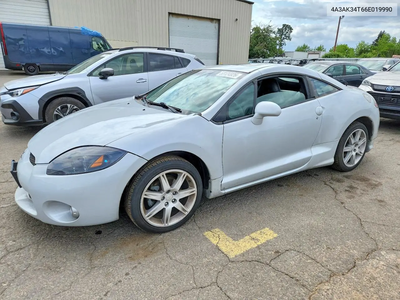 2006 Mitsubishi Eclipse Gt VIN: 4A3AK34T66E019990 Lot: 53124926
