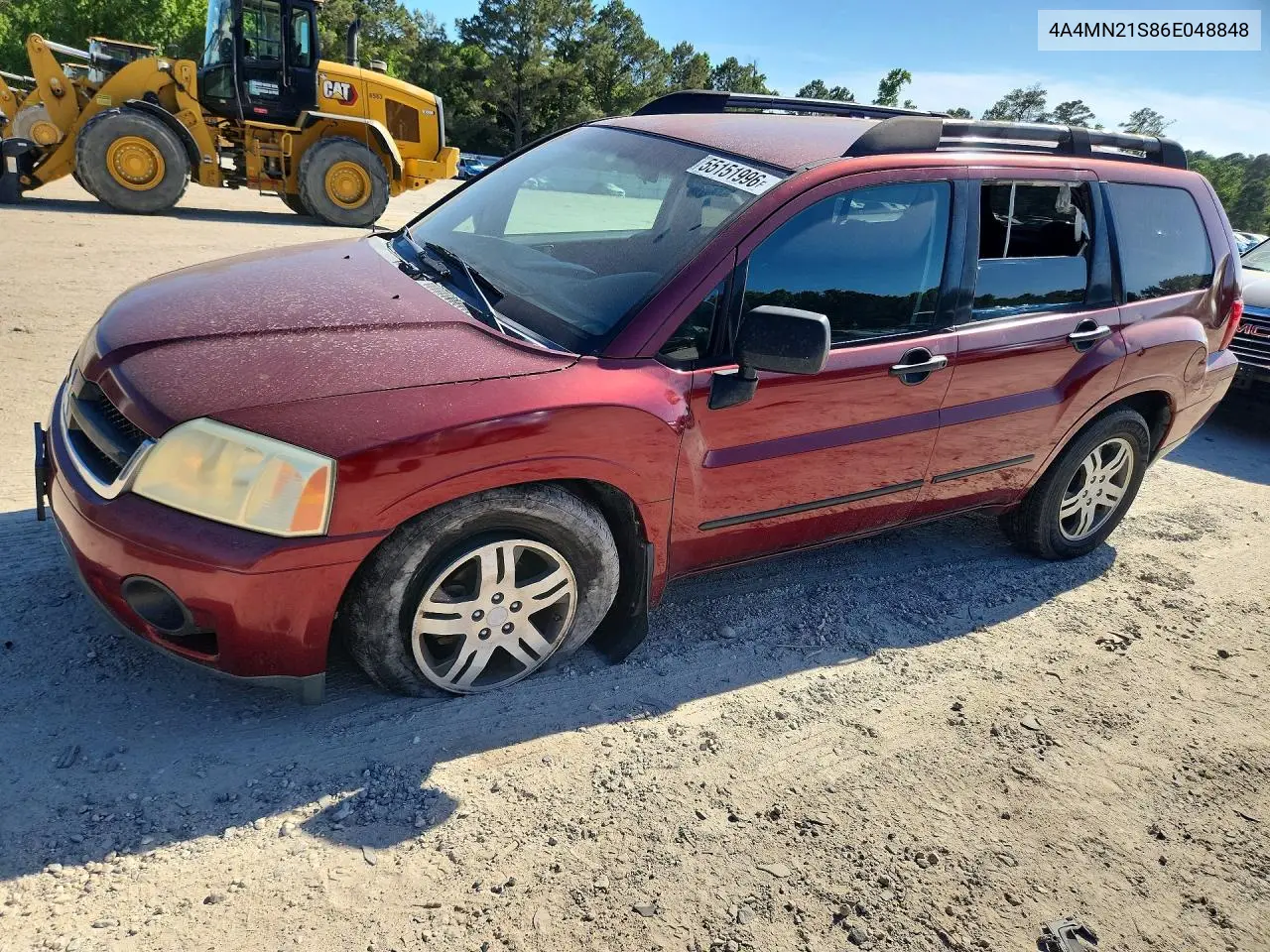 2006 Mitsubishi Endeavor Ls VIN: 4A4MN21S86E048848 Lot: 55151996