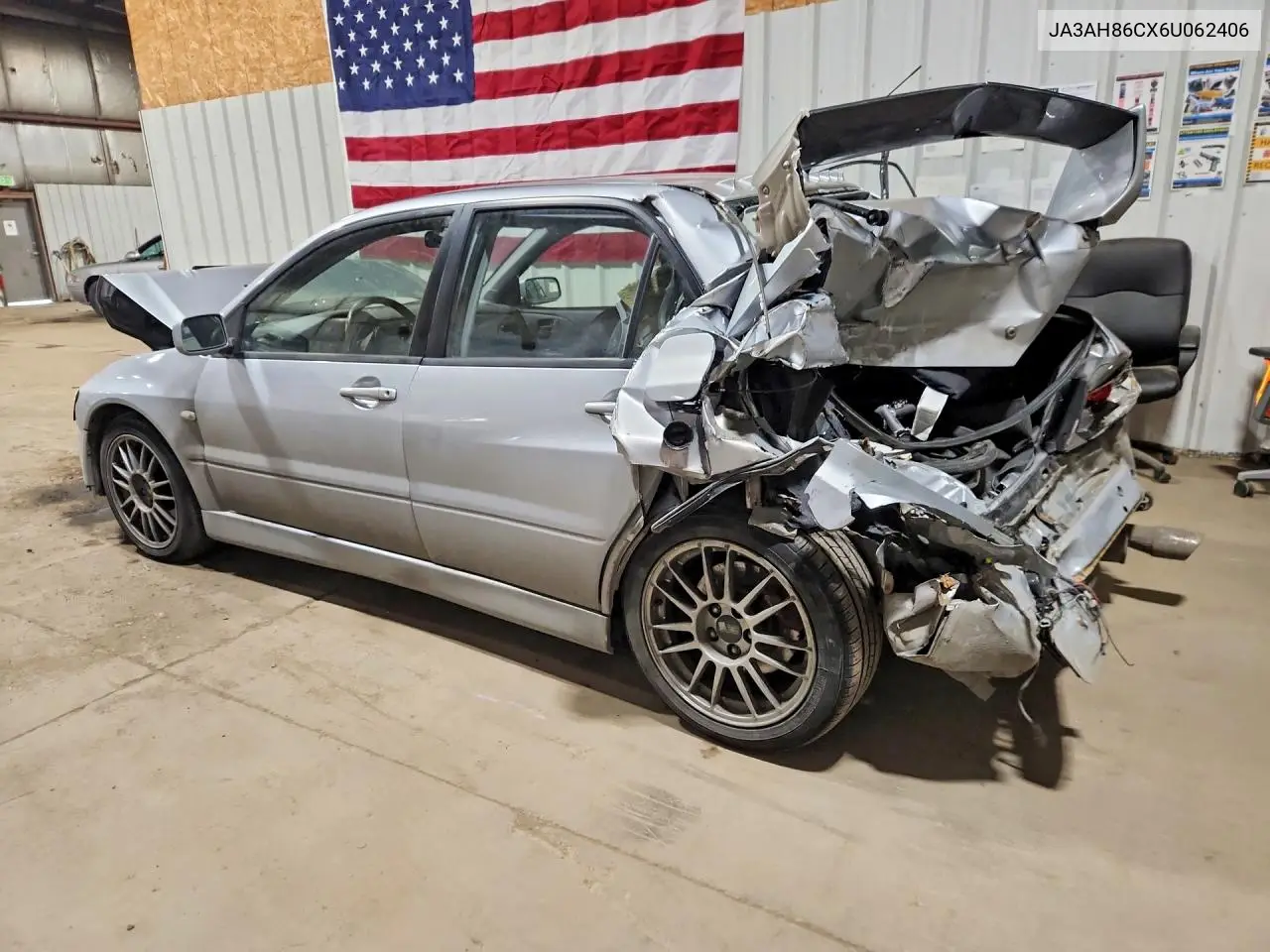 2006 Mitsubishi Lancer Evolution VIN: JA3AH86CX6U062406 Lot: 55655086