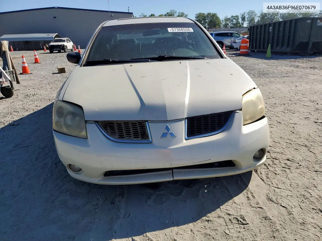 2006 Mitsubishi Galant Es Medium VIN: 4A3AB36F96E070679 Lot: 57368556