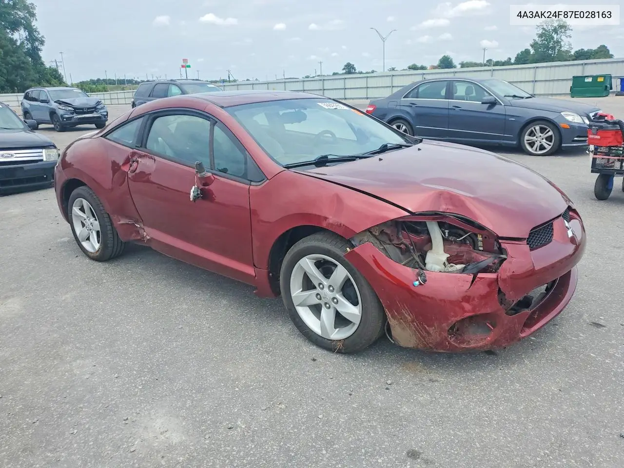 2007 Mitsubishi Eclipse Gs VIN: 4A3AK24F87E028163 Lot: 56696956