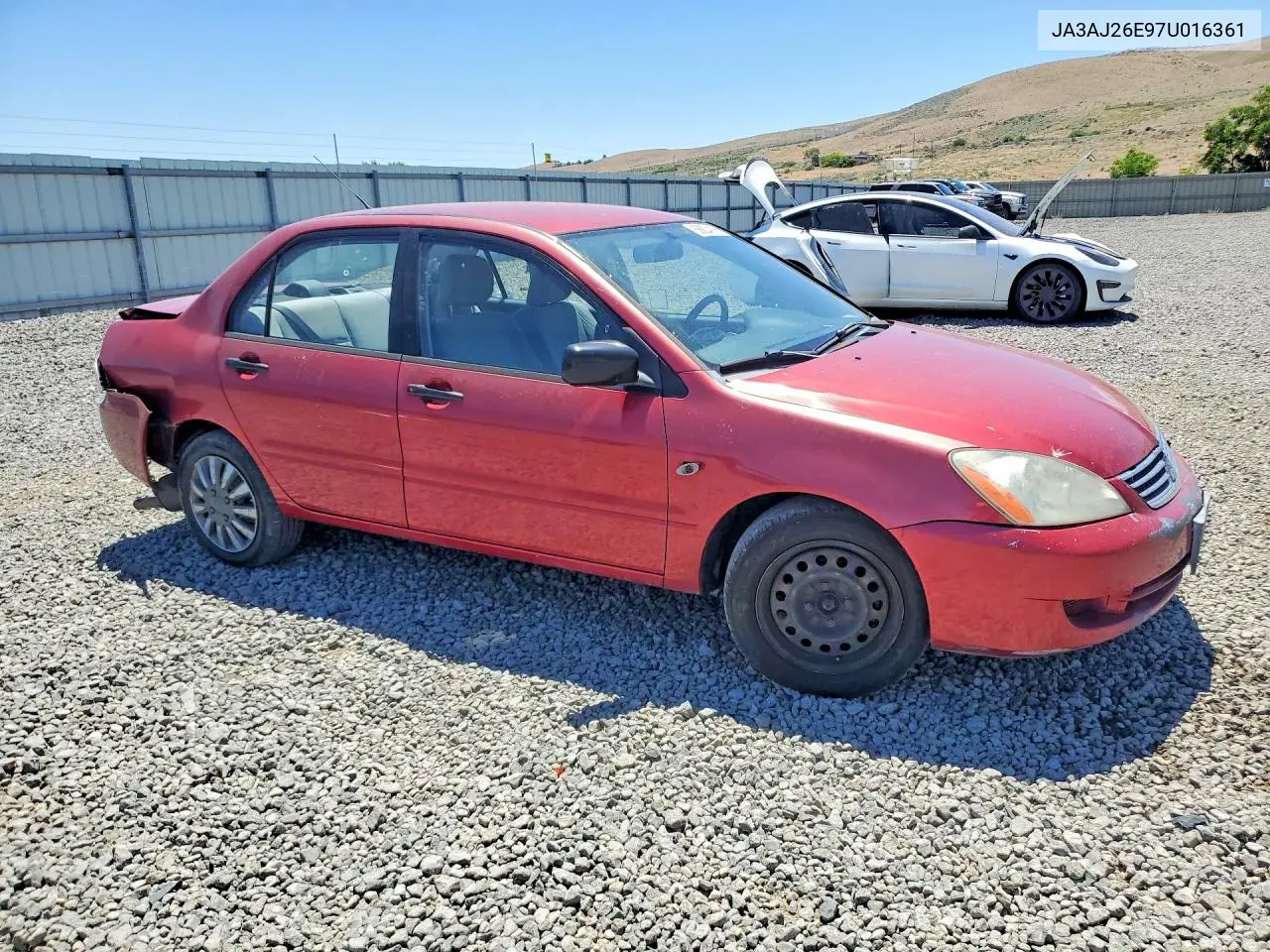 2007 Mitsubishi Lancer Es VIN: JA3AJ26E97U016361 Lot: 56804166