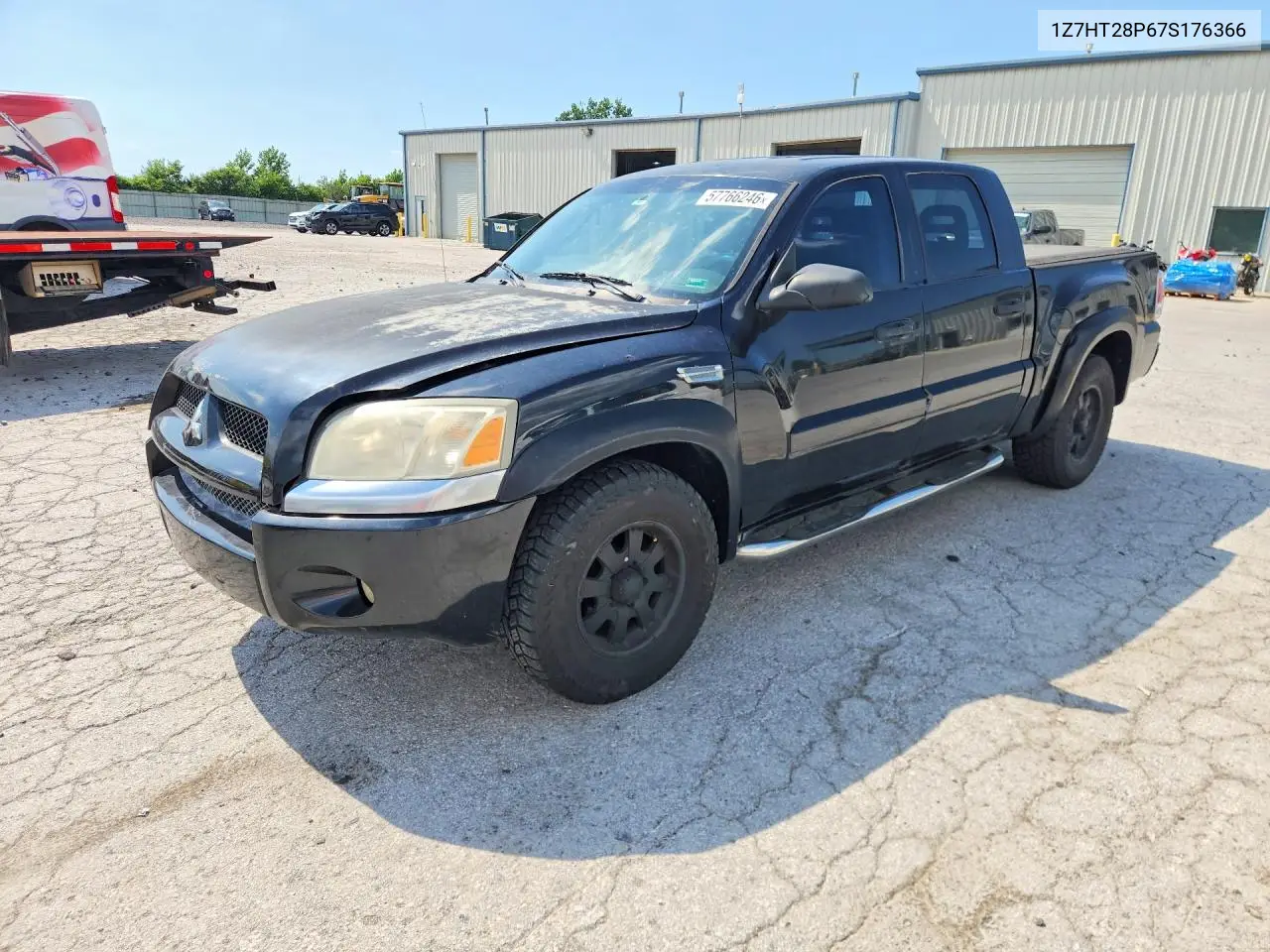 2007 Mitsubishi Raider Ls VIN: 1Z7HT28P67S176366 Lot: 57766246