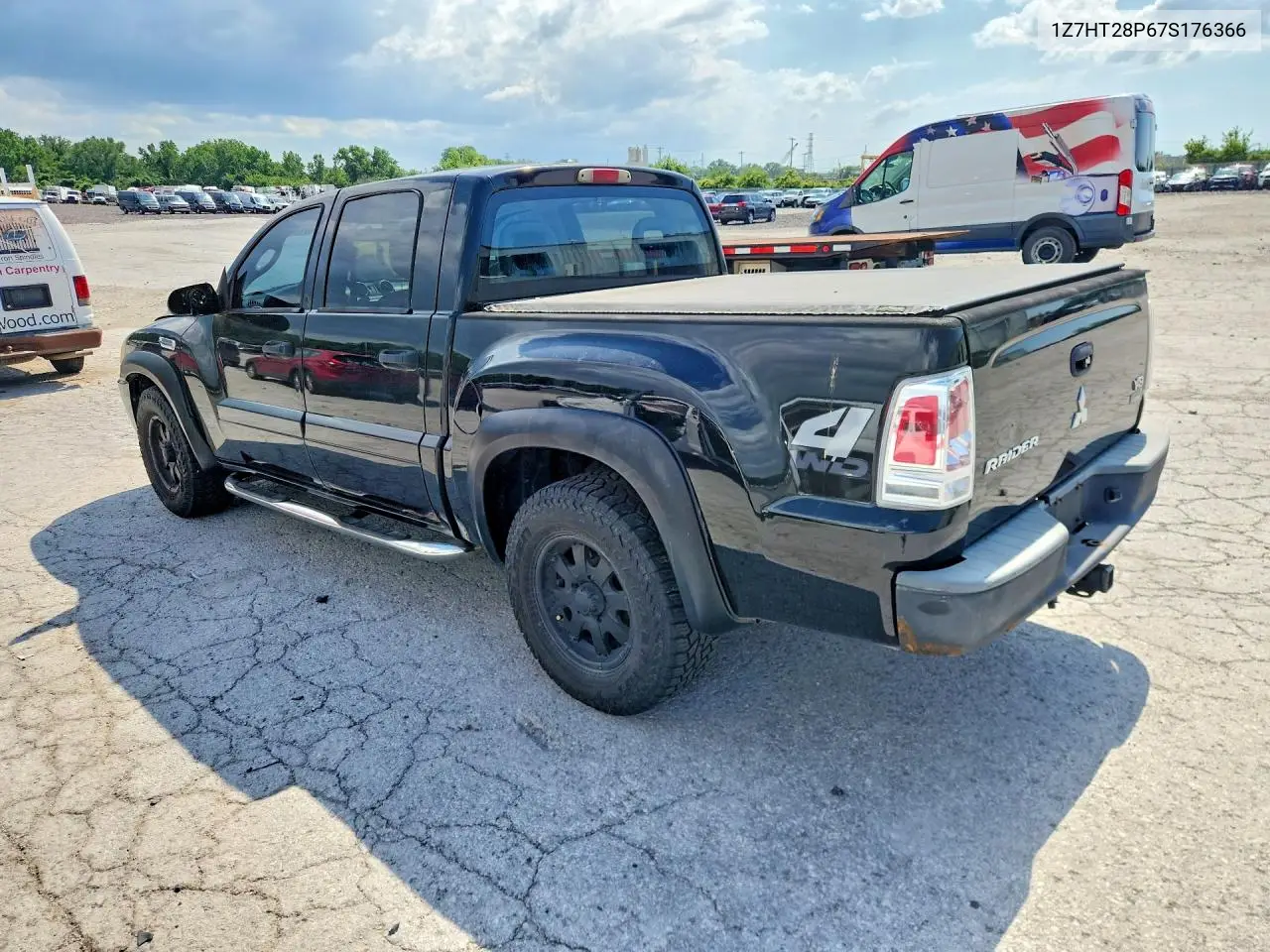 2007 Mitsubishi Raider Ls VIN: 1Z7HT28P67S176366 Lot: 57766246