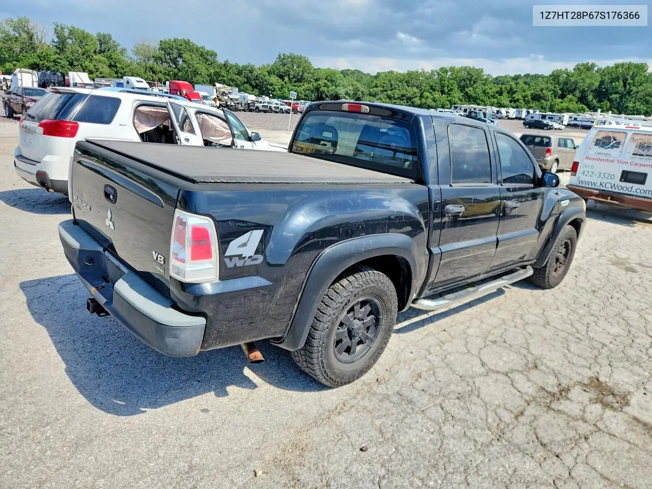 2007 Mitsubishi Raider Ls VIN: 1Z7HT28P67S176366 Lot: 57766246