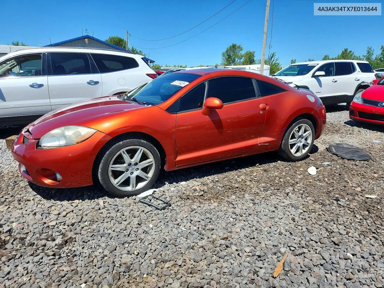 2007 Mitsubishi Eclipse Gt VIN: 4A3AK34TX7E013644 Lot: 57778426