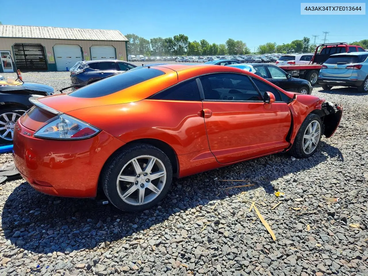 2007 Mitsubishi Eclipse Gt VIN: 4A3AK34TX7E013644 Lot: 57778426