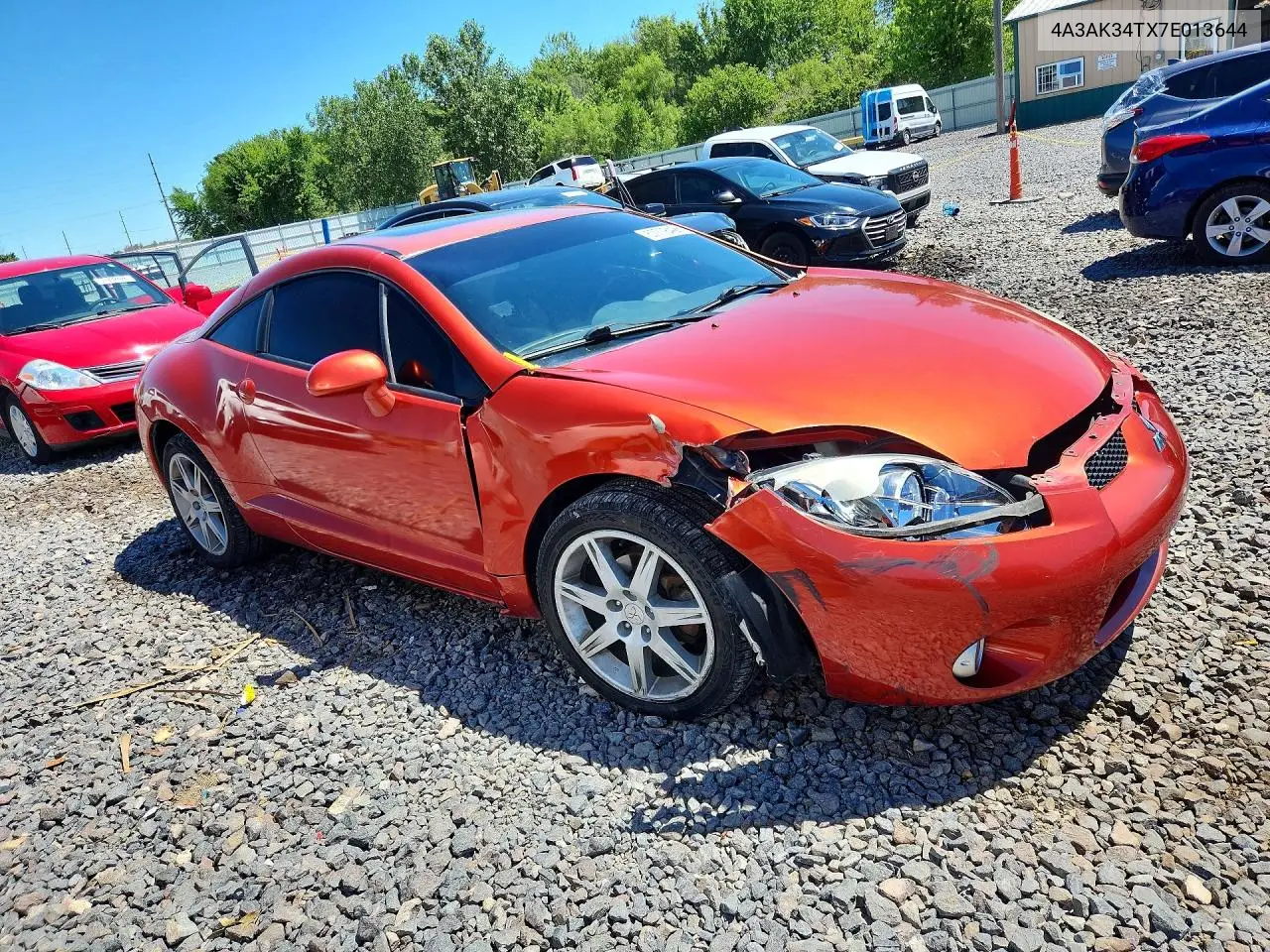 2007 Mitsubishi Eclipse Gt VIN: 4A3AK34TX7E013644 Lot: 57778426