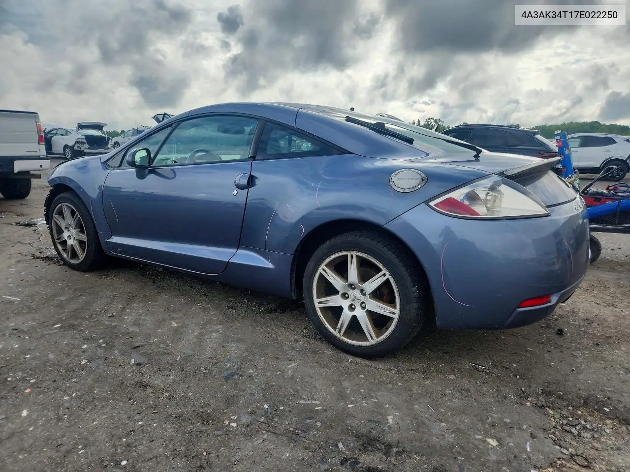 2007 Mitsubishi Eclipse Gt VIN: 4A3AK34T17E022250 Lot: 57875136