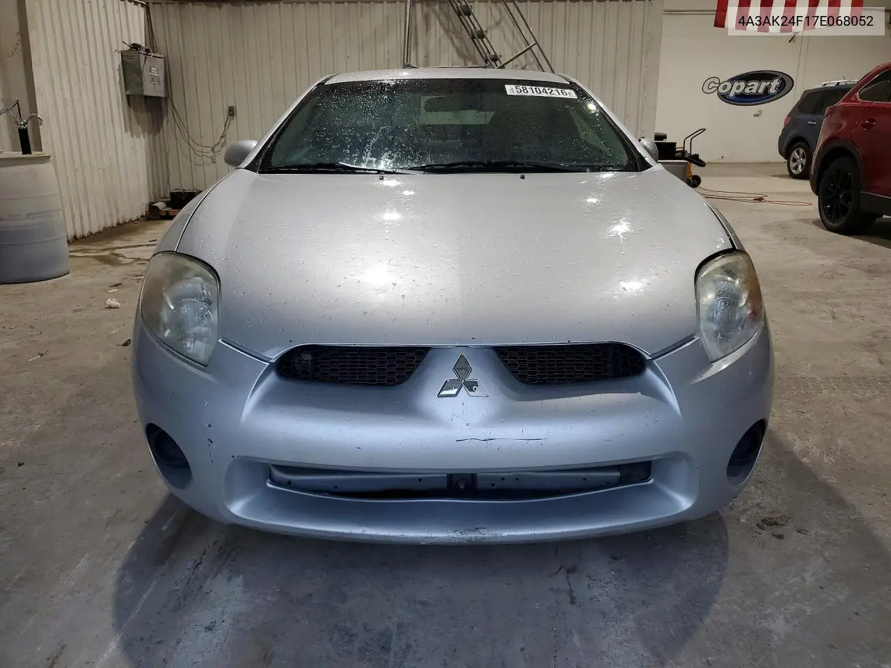 2007 Mitsubishi Eclipse Gs VIN: 4A3AK24F17E068052 Lot: 58104216