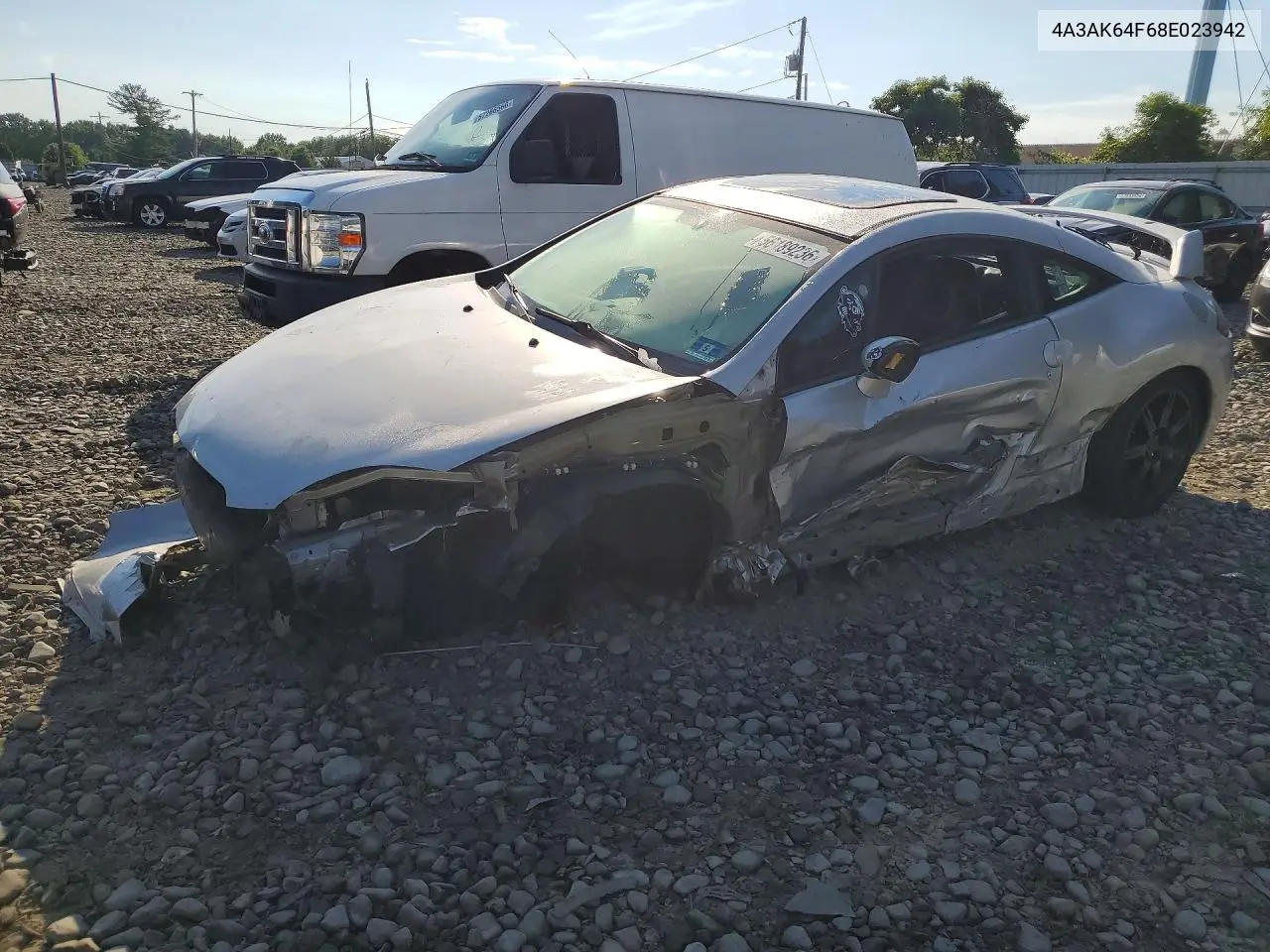 2008 Mitsubishi Eclipse Gs Automatic VIN: 4A3AK64F68E023942 Lot: 56189236