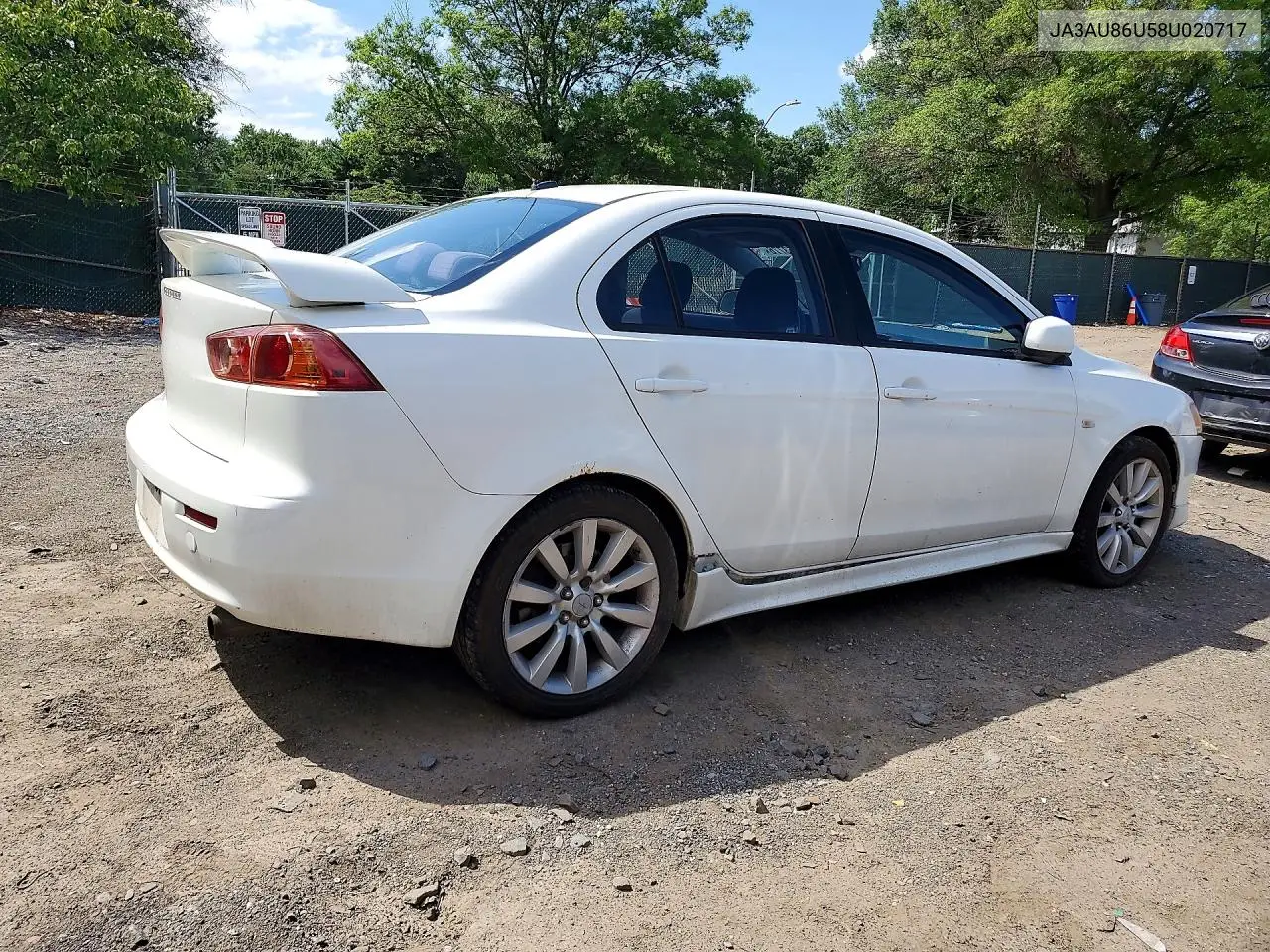2008 Mitsubishi Lancer Gts VIN: JA3AU86U58U020717 Lot: 57553776