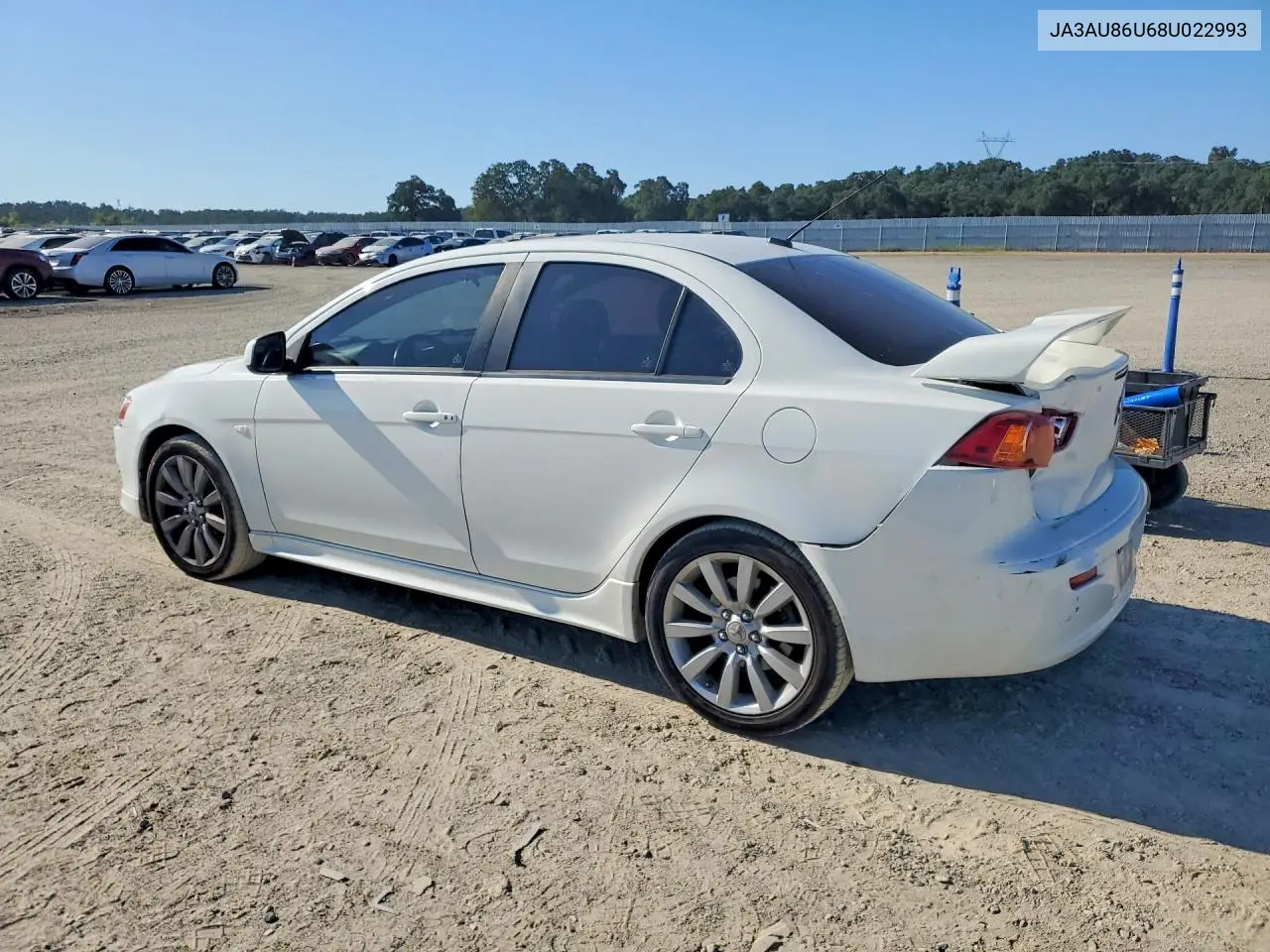 2008 Mitsubishi Lancer Gts VIN: JA3AU86U68U022993 Lot: 58508786