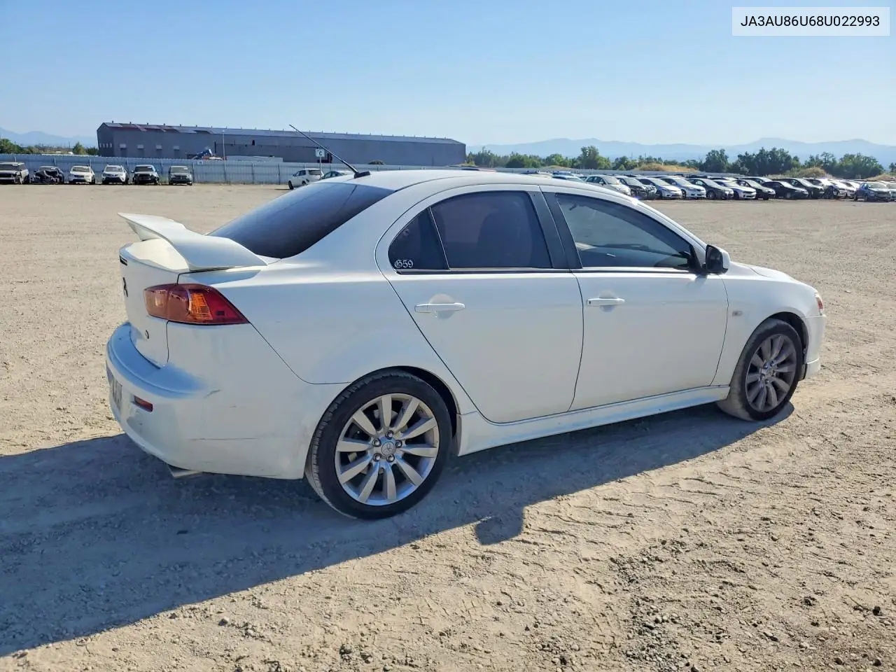 2008 Mitsubishi Lancer Gts VIN: JA3AU86U68U022993 Lot: 58508786