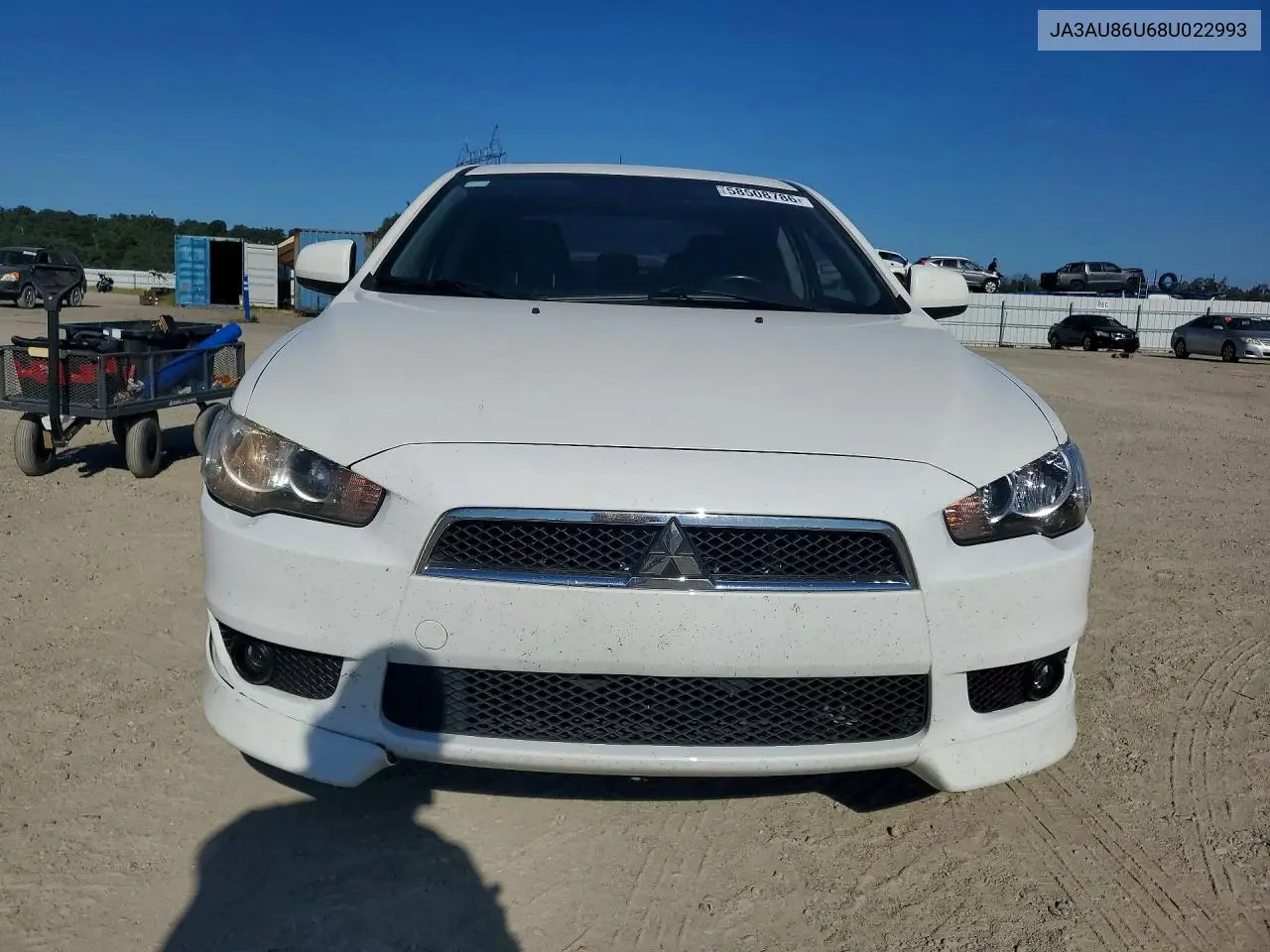 2008 Mitsubishi Lancer Gts VIN: JA3AU86U68U022993 Lot: 58508786