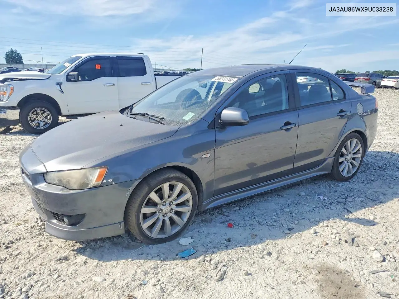 2009 Mitsubishi Lancer Gts VIN: JA3AU86WX9U033238 Lot: 56272746