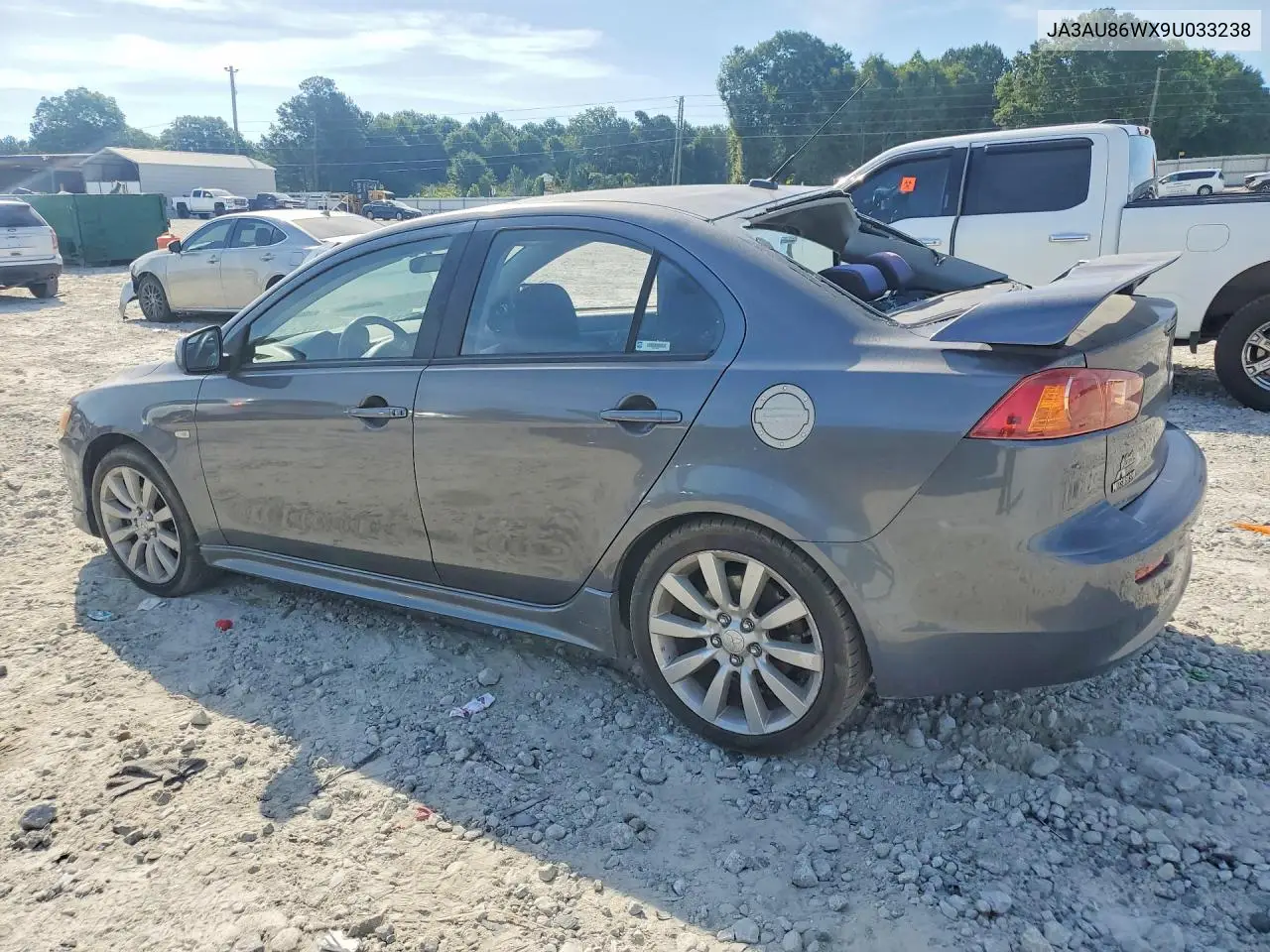 2009 Mitsubishi Lancer Gts VIN: JA3AU86WX9U033238 Lot: 56272746