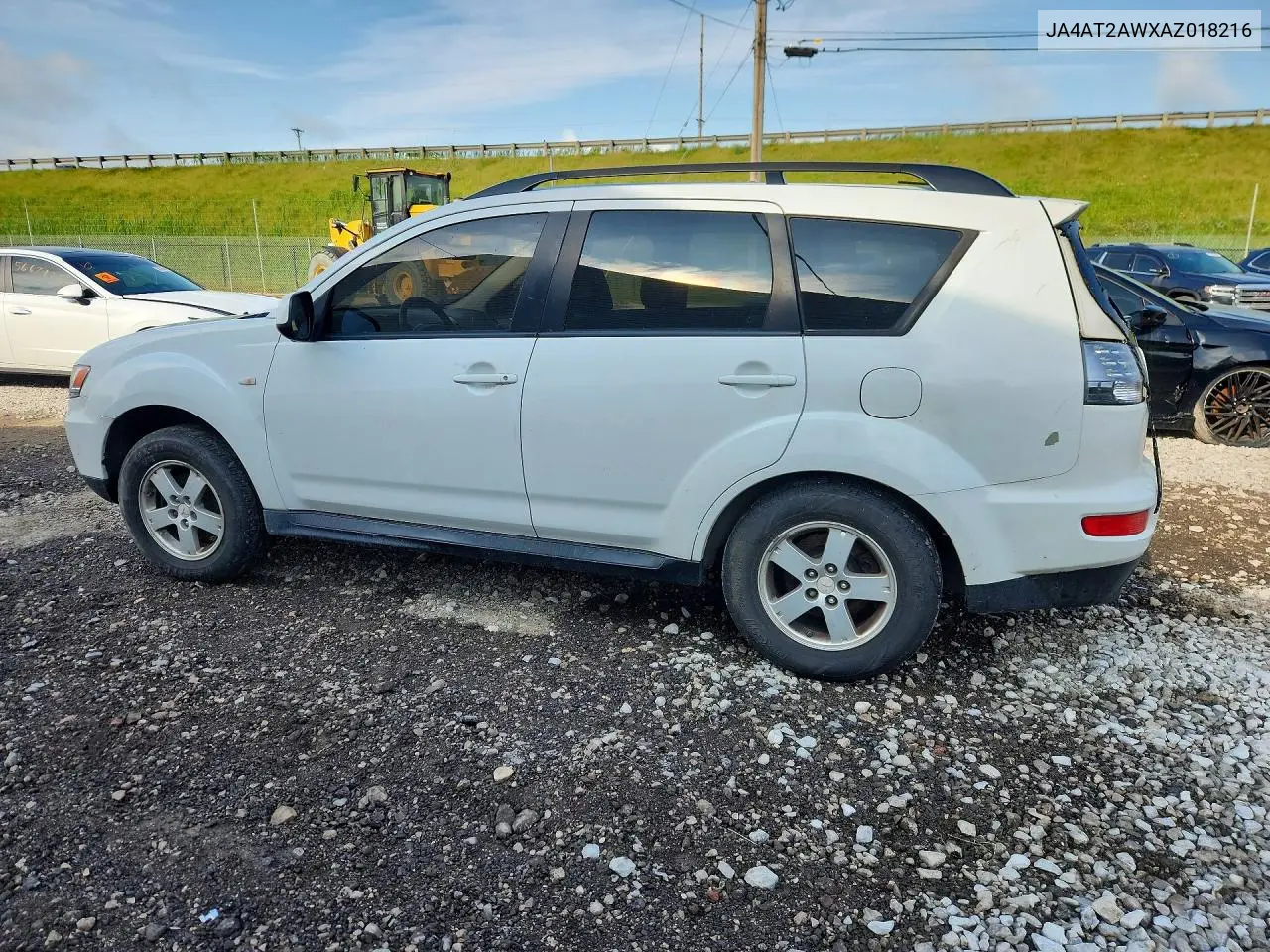 2010 Mitsubishi Outlander Es VIN: JA4AT2AWXAZ018216 Lot: 56759086