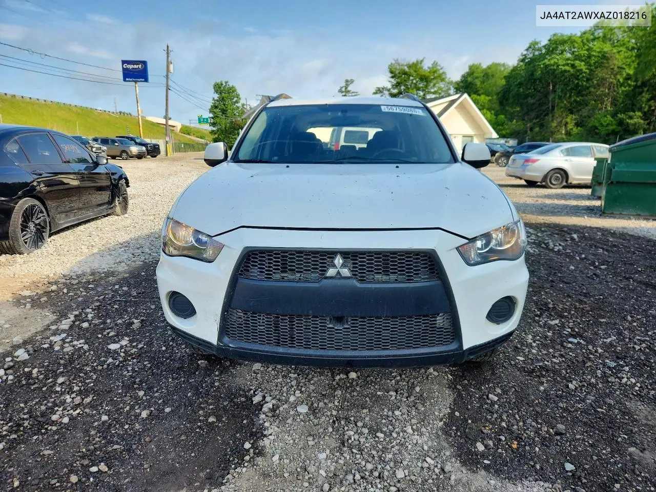 2010 Mitsubishi Outlander Es VIN: JA4AT2AWXAZ018216 Lot: 56759086
