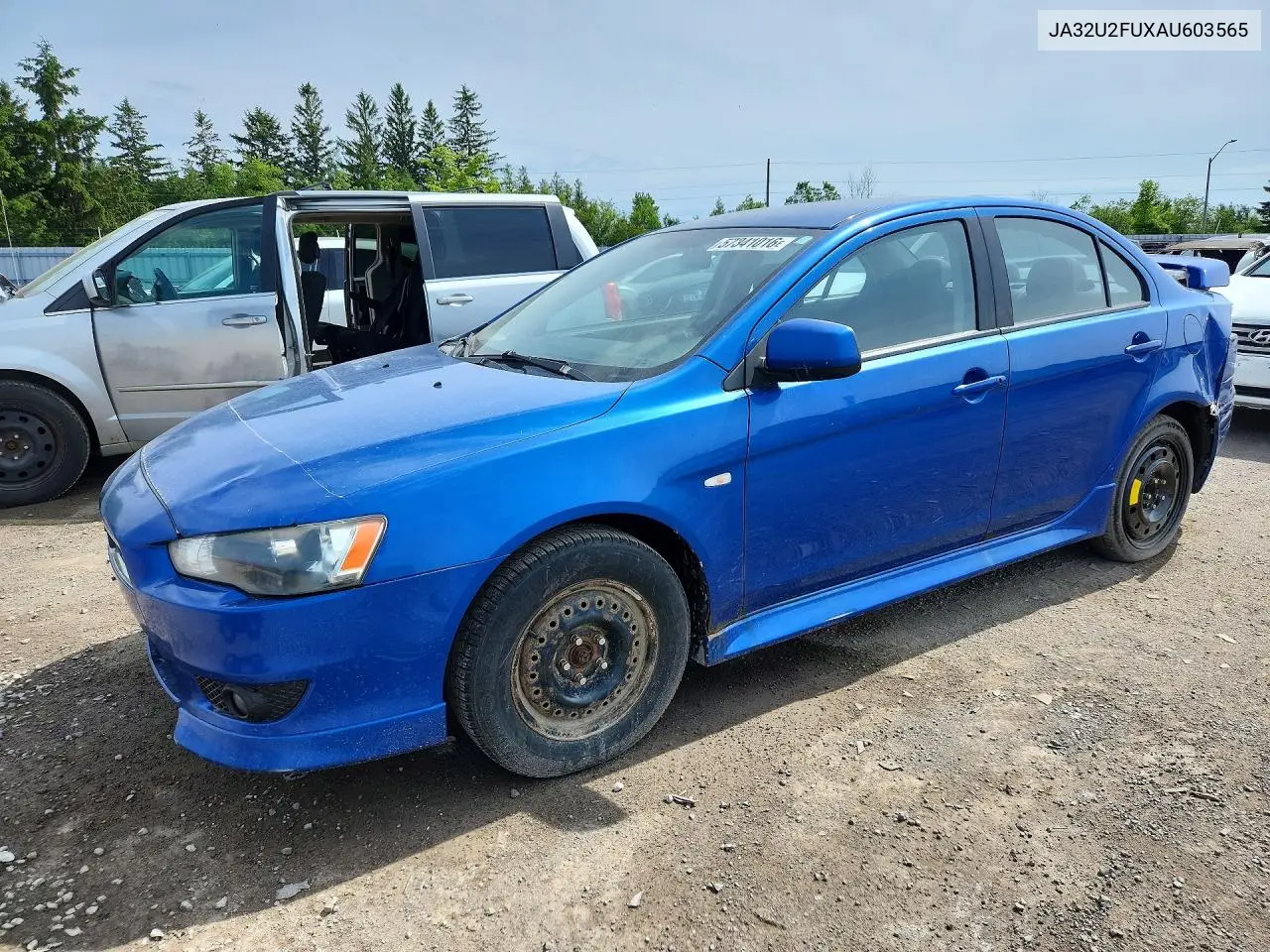 2010 Mitsubishi Lancer Es VIN: JA32U2FUXAU603565 Lot: 57341016