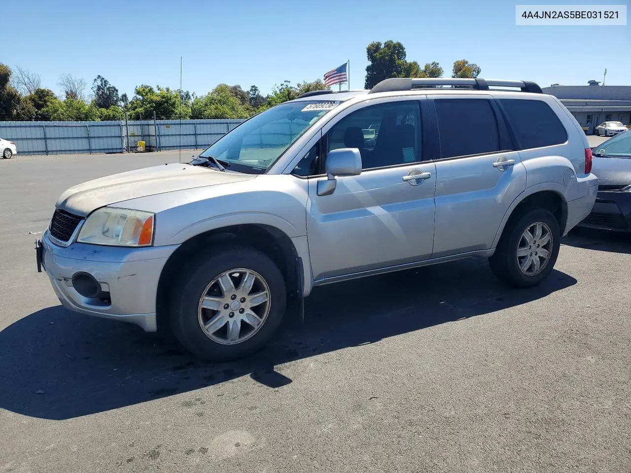 2011 Mitsubishi Endeavor VIN: 4A4JN2AS5BE031521 Lot: 57609236