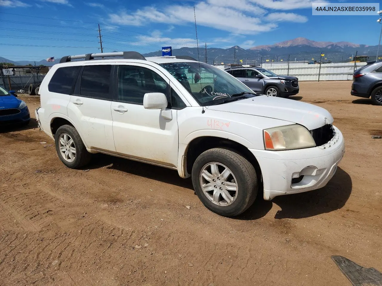 2011 Mitsubishi Endeavor Ls VIN: 4A4JN2ASXBE035998 Lot: 57679466
