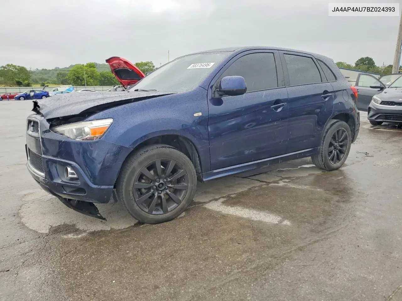 2011 Mitsubishi Outlander Sport Se VIN: JA4AP4AU7BZ024393 Lot: 58376496