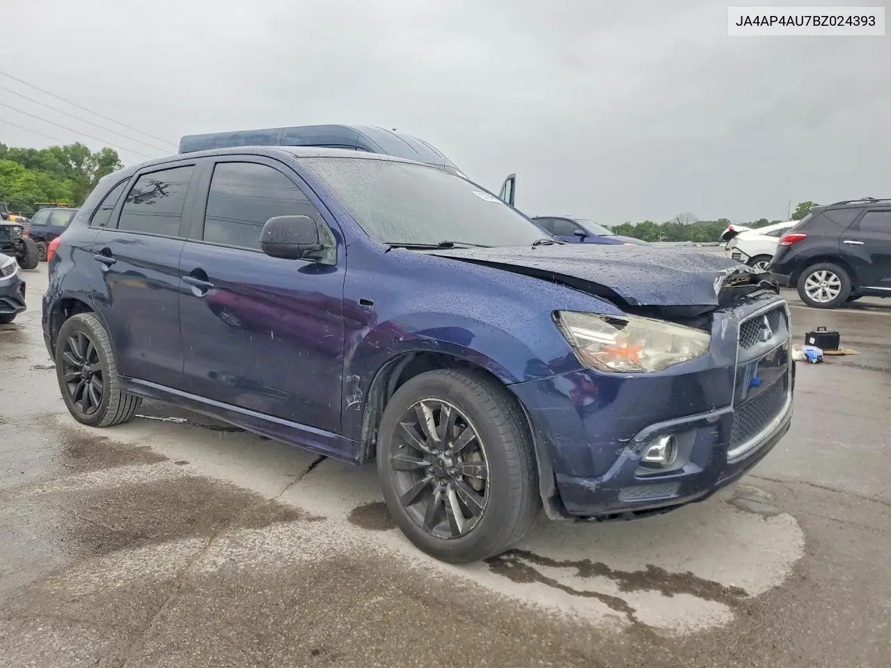2011 Mitsubishi Outlander Sport Se VIN: JA4AP4AU7BZ024393 Lot: 58376496