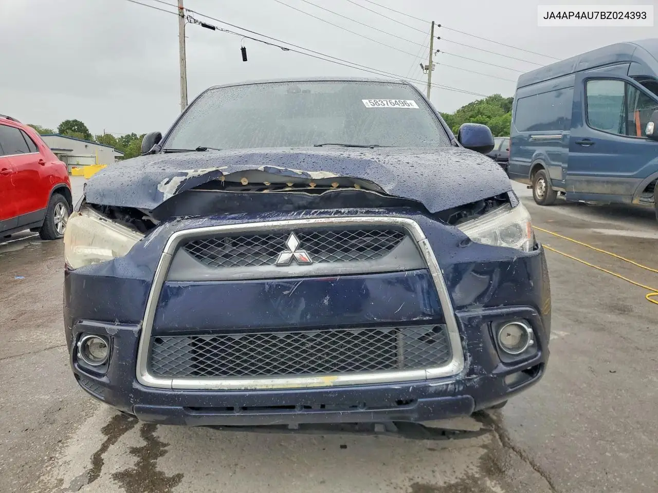 2011 Mitsubishi Outlander Sport Se VIN: JA4AP4AU7BZ024393 Lot: 58376496