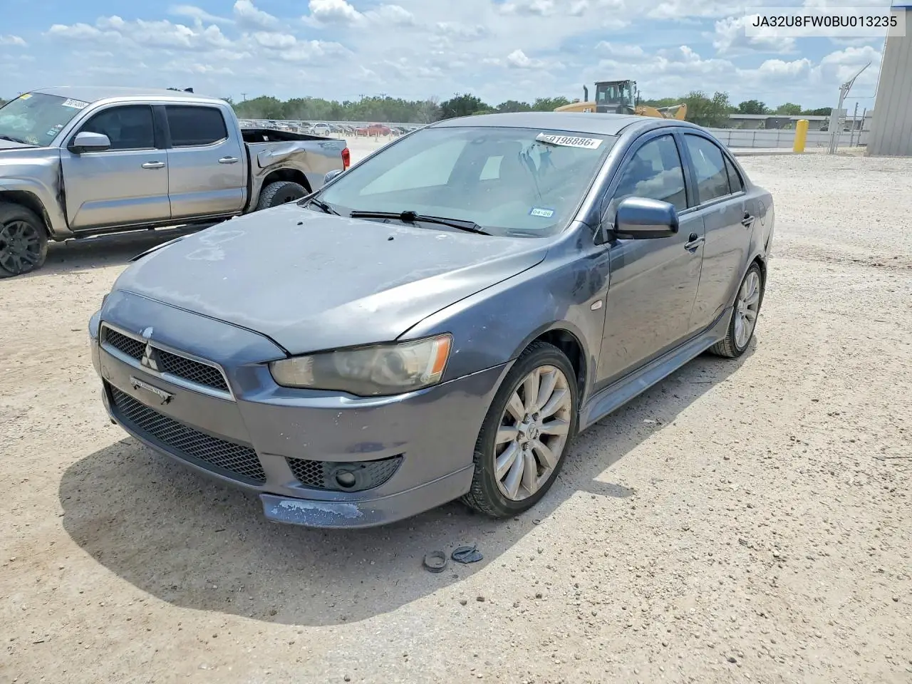 2011 Mitsubishi Lancer Gts VIN: JA32U8FW0BU013235 Lot: 59198886