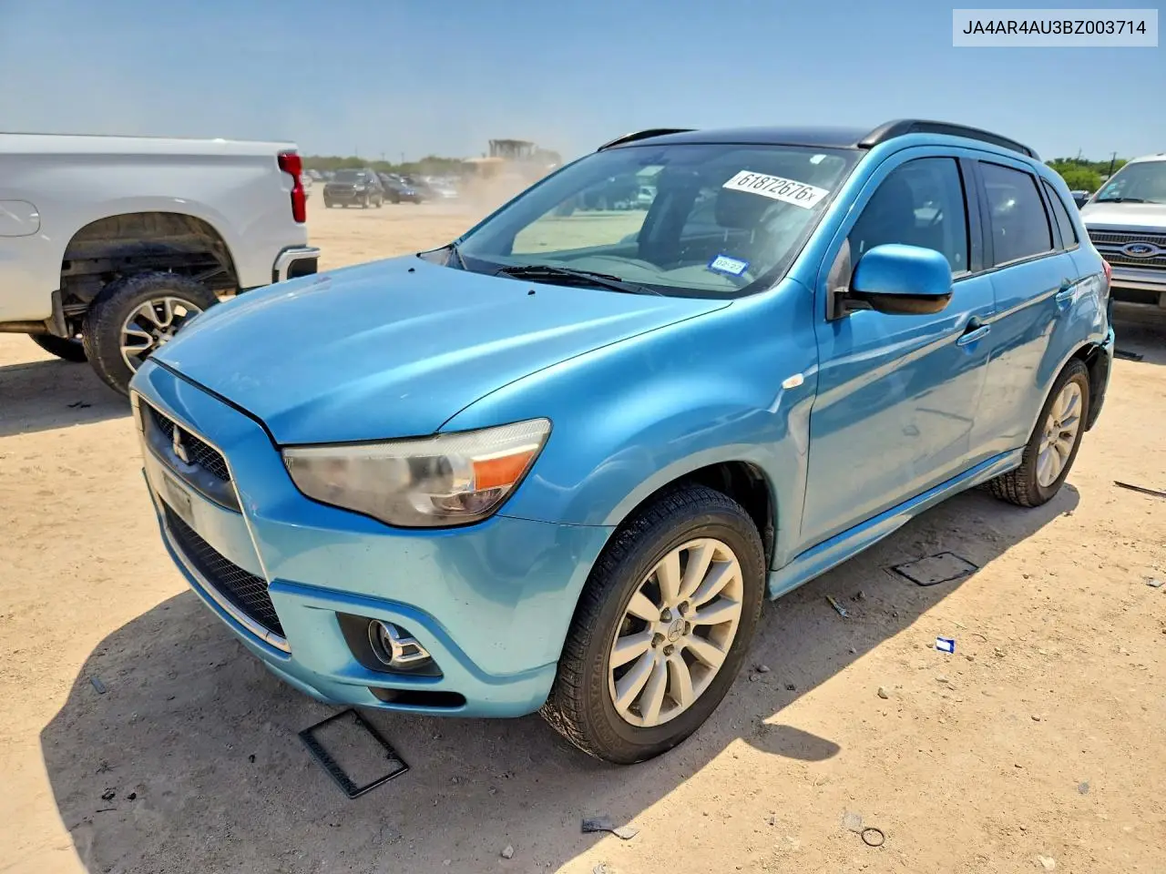 2011 Mitsubishi Outlander Sport Se VIN: JA4AR4AU3BZ003714 Lot: 61872676