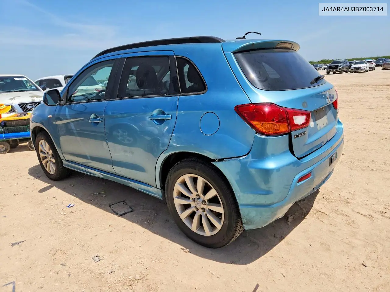 2011 Mitsubishi Outlander Sport Se VIN: JA4AR4AU3BZ003714 Lot: 61872676