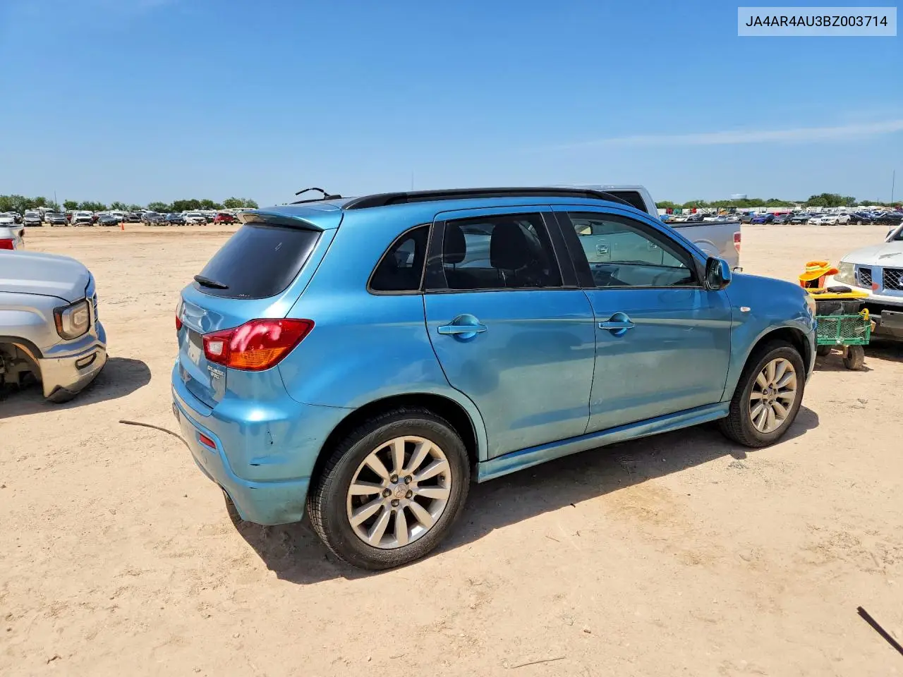 2011 Mitsubishi Outlander Sport Se VIN: JA4AR4AU3BZ003714 Lot: 61872676