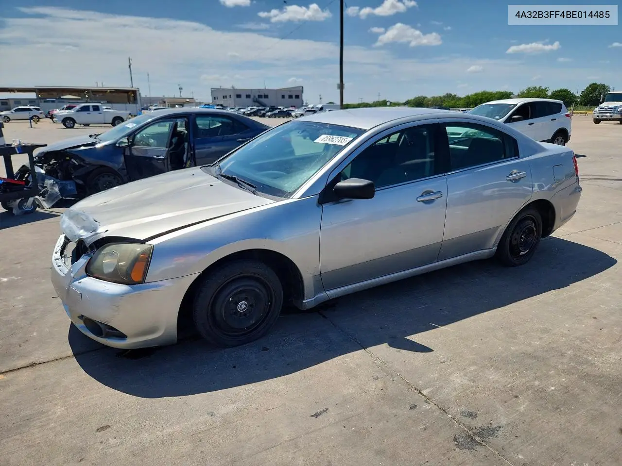 2011 Mitsubishi Galant Es VIN: 4A32B3FF4BE014485 Lot: 85962705