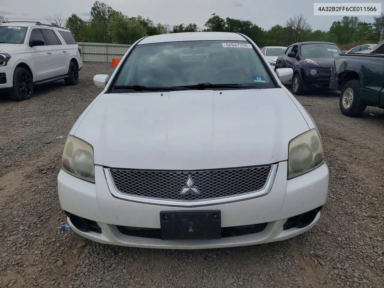 2012 Mitsubishi Galant Fe VIN: 4A32B2FF6CE011566 Lot: 52647356