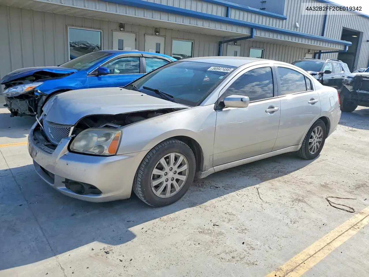 2012 Mitsubishi Galant Fe VIN: 4A32B2FF2CE019342 Lot: 56947486
