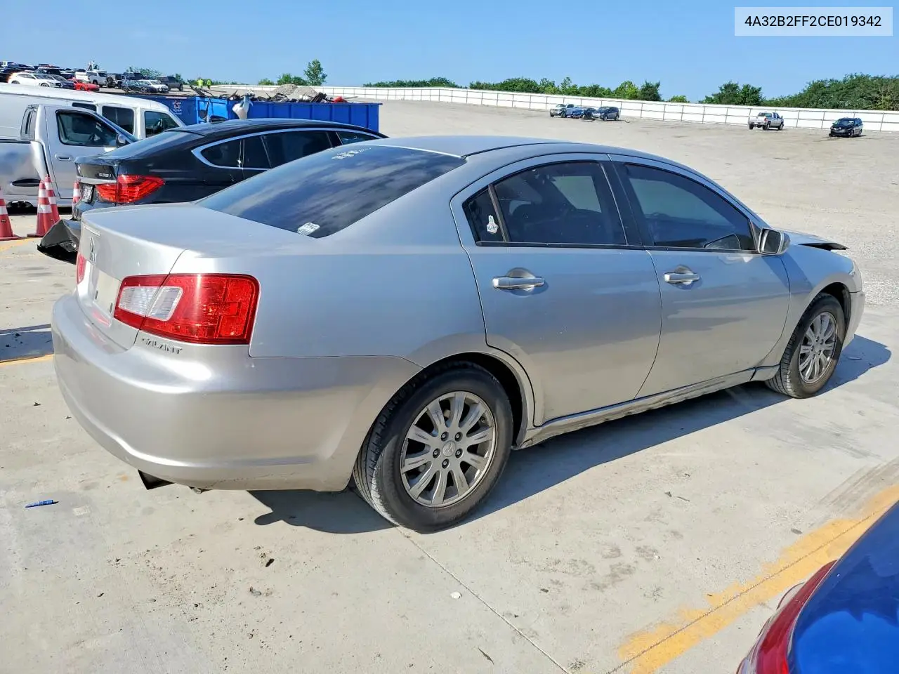 2012 Mitsubishi Galant Fe VIN: 4A32B2FF2CE019342 Lot: 56947486