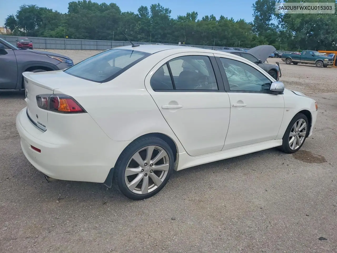 2012 Mitsubishi Lancer Gt VIN: JA32U8FWXCU015303 Lot: 57894446