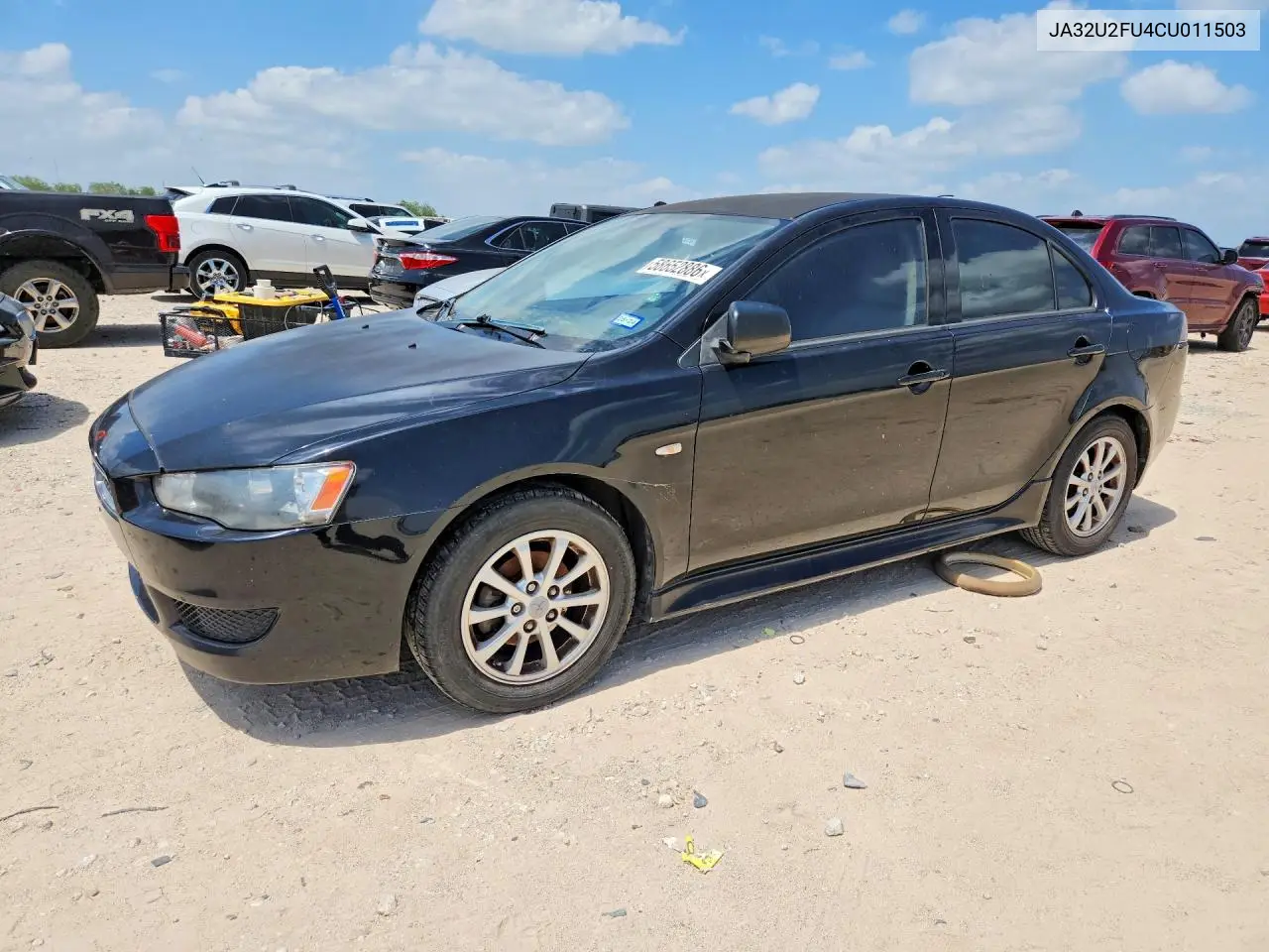 2012 Mitsubishi Lancer Es/Es Sport VIN: JA32U2FU4CU011503 Lot: 58652886