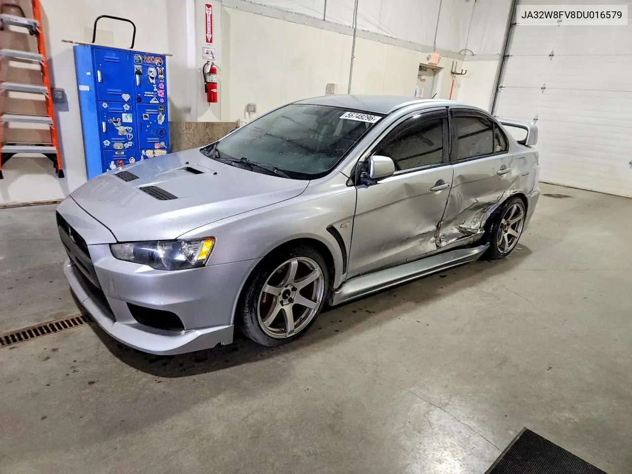 2013 Mitsubishi Lancer Evolution Gsr VIN: JA32W8FV8DU016579 Lot: 56748296