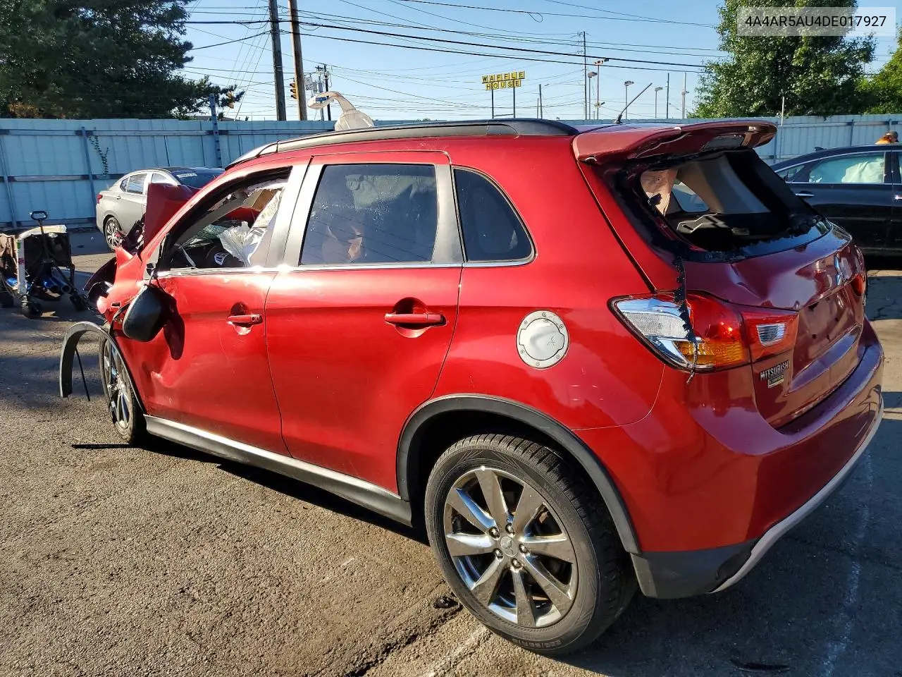 2013 Mitsubishi Outlander Sport Le VIN: 4A4AR5AU4DE017927 Lot: 58272106