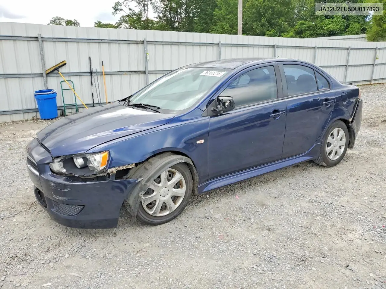 2013 Mitsubishi Lancer Es/Es Sport VIN: JA32U2FU5DU017893 Lot: 58301216
