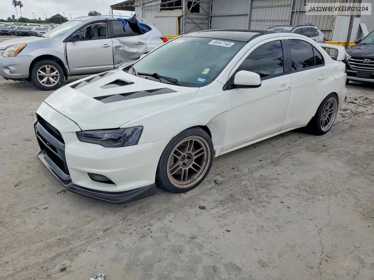 2014 Mitsubishi Lancer Evolution Gsr VIN: JA32W8FVXEU021204 Lot: 56447146