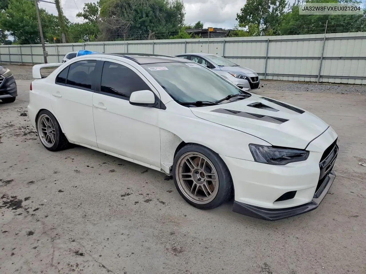2014 Mitsubishi Lancer Evolution Gsr VIN: JA32W8FVXEU021204 Lot: 56447146