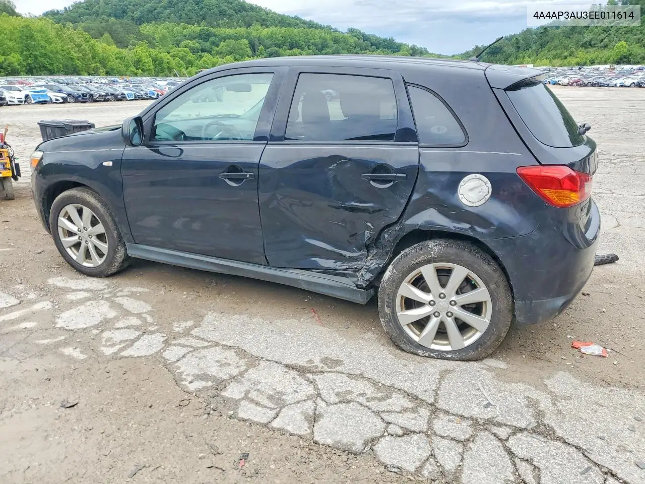 2014 Mitsubishi Outlander Sport Es VIN: 4A4AP3AU3EE011614 Lot: 57489836