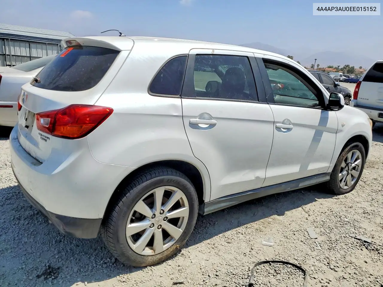 2014 Mitsubishi Outlander Sport Es VIN: 4A4AP3AU0EE015152 Lot: 57833896