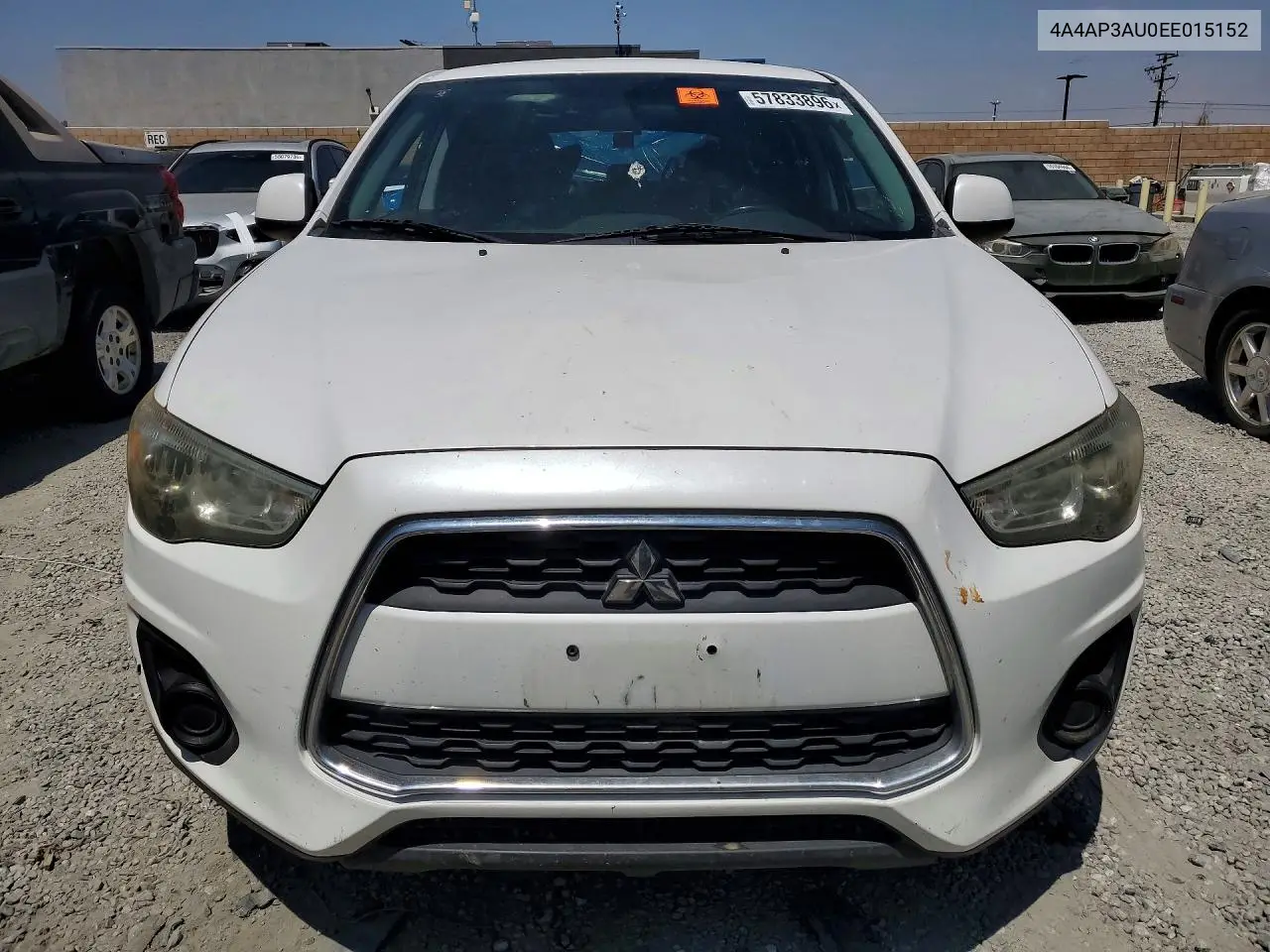 2014 Mitsubishi Outlander Sport Es VIN: 4A4AP3AU0EE015152 Lot: 57833896