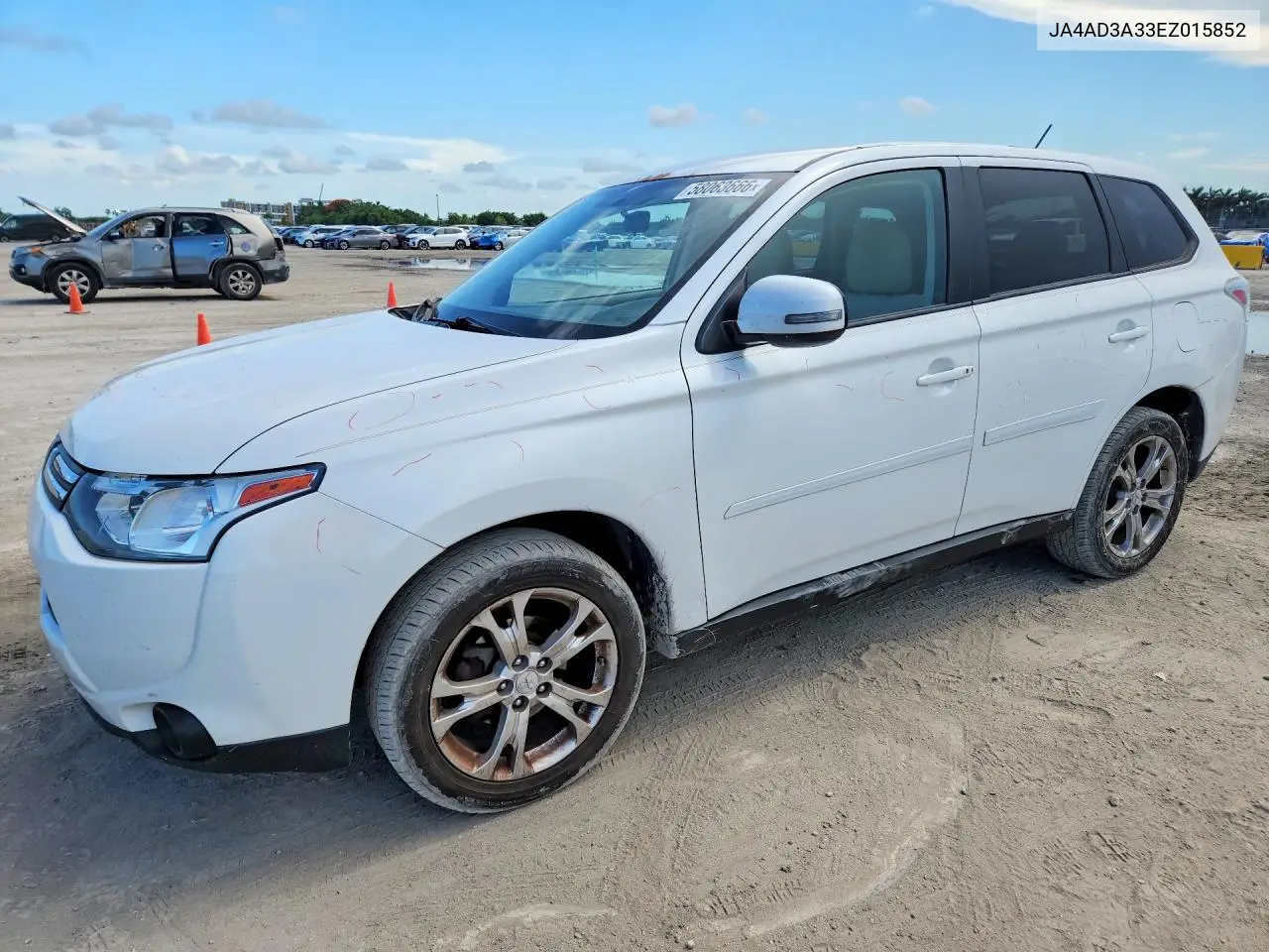 2014 Mitsubishi Outlander Se VIN: JA4AD3A33EZ015852 Lot: 58063666