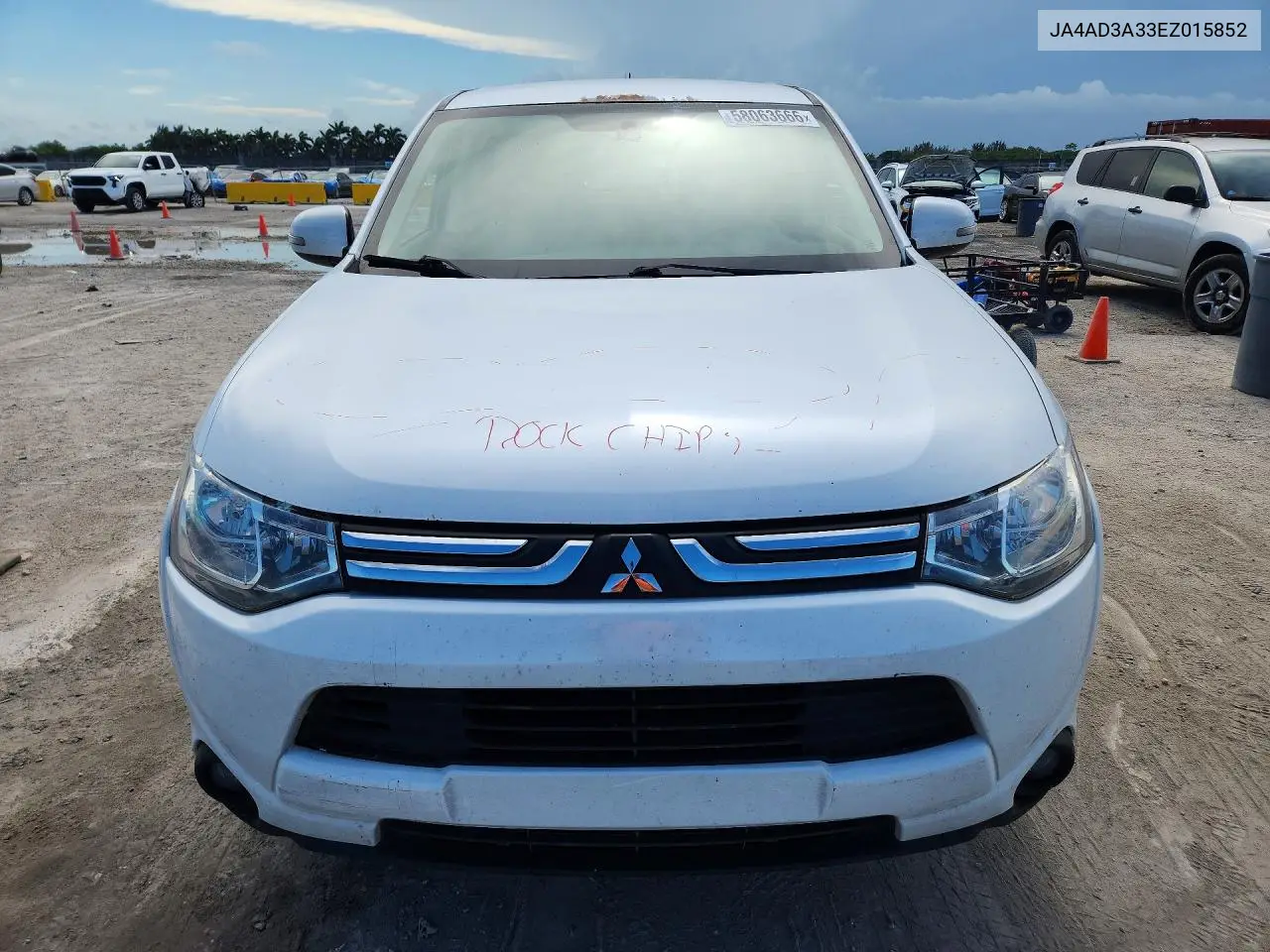 2014 Mitsubishi Outlander Se VIN: JA4AD3A33EZ015852 Lot: 58063666