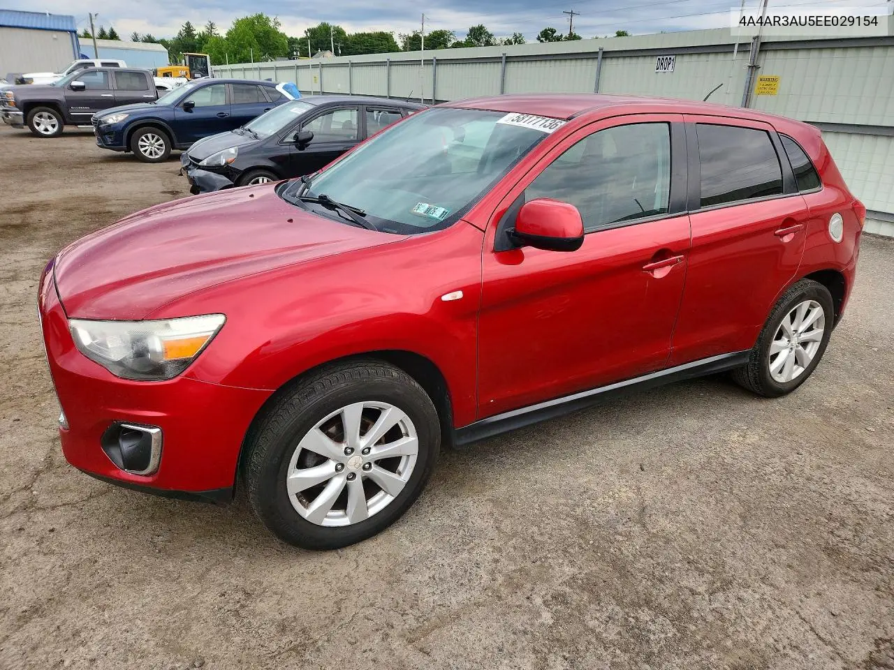 2014 Mitsubishi Outlander Sport Es VIN: 4A4AR3AU5EE029154 Lot: 58177136